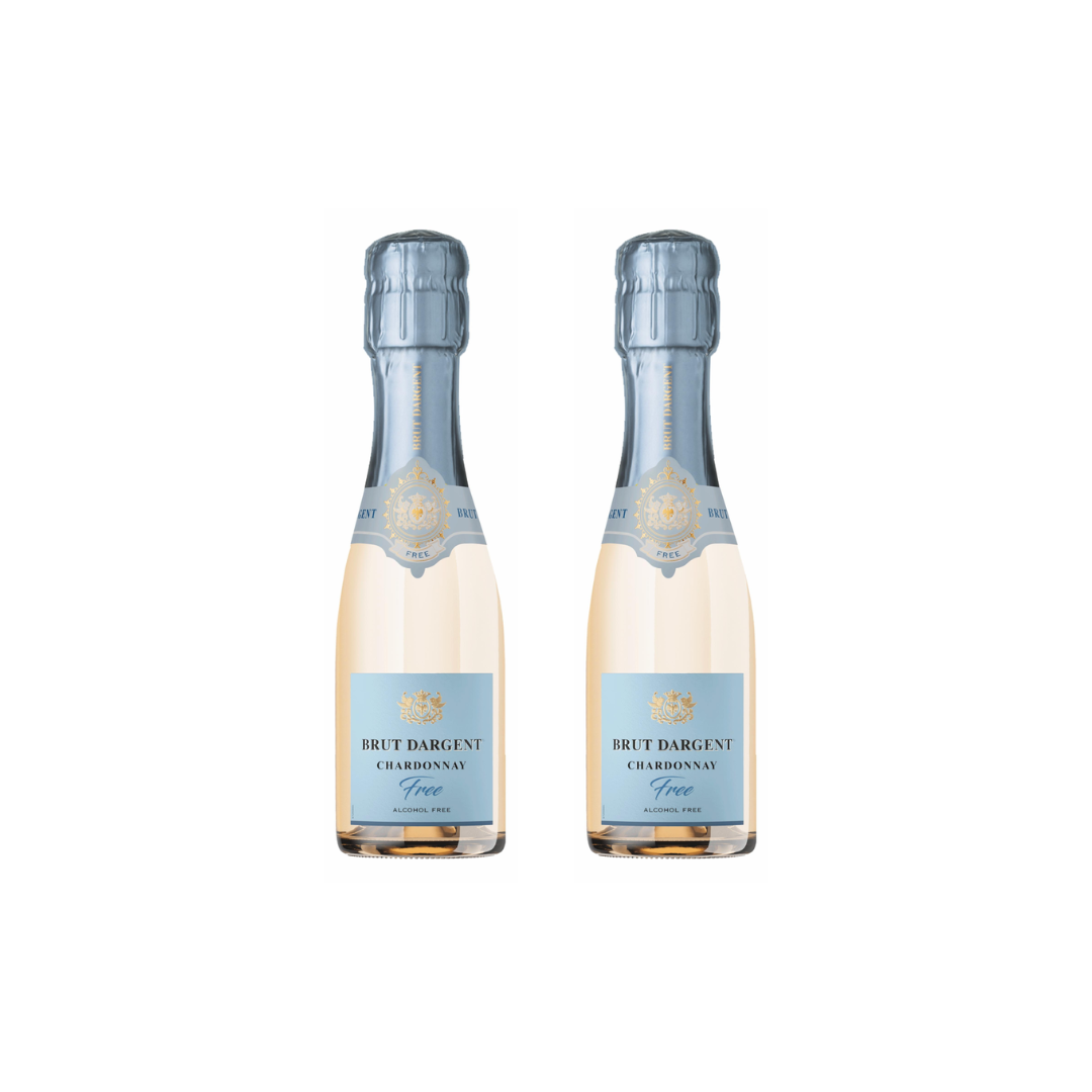 CASE OF SIX: Brut Dargent Alcohol-Free Chardonnay Mini Bottle