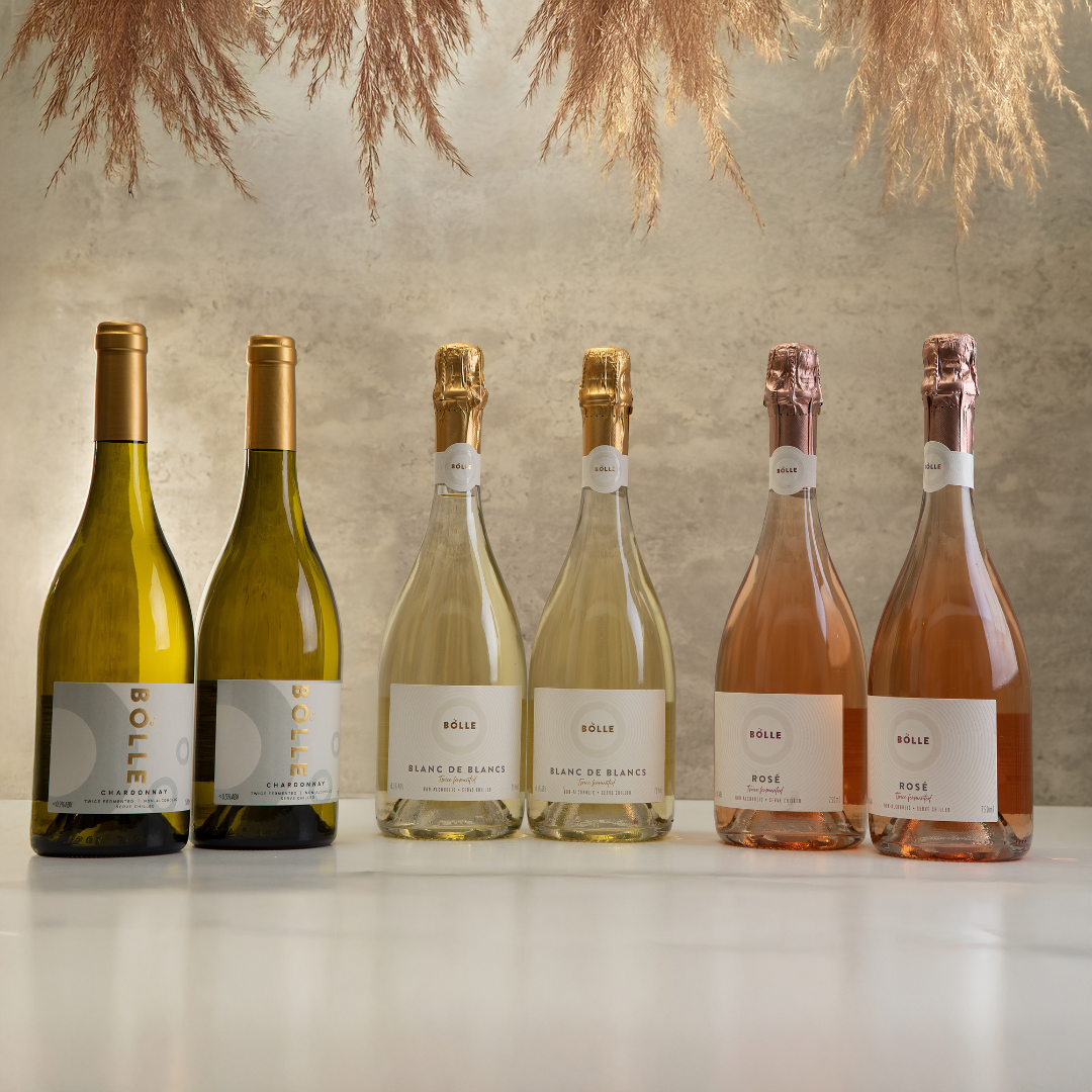 CASE OF SIX: BOLLE Alcohol-Free Rosé, Blanc De Blancs & Chardonnay