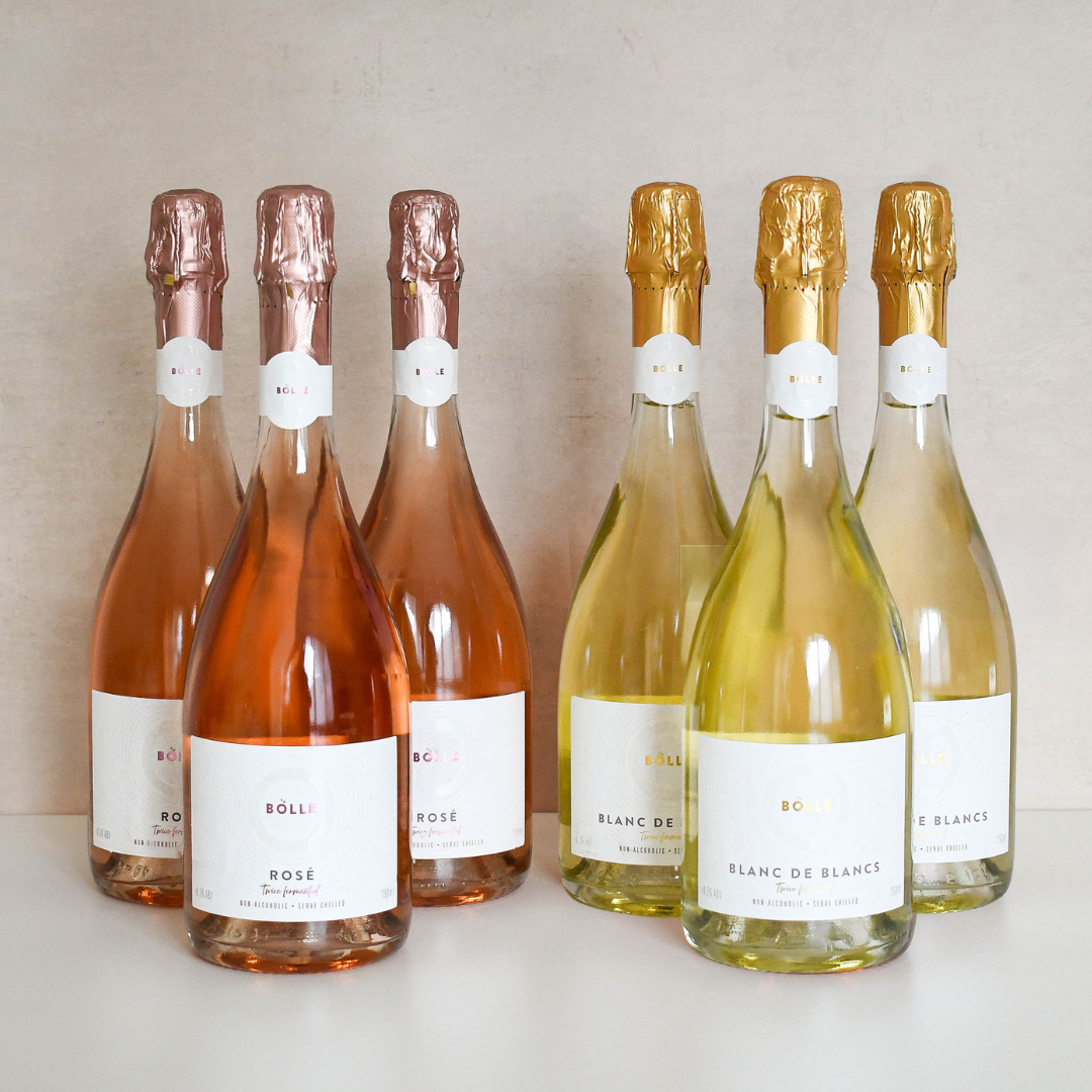 CASE OF SIX: BOLLE Alcohol-Free Rosé & Blanc De Blancs
