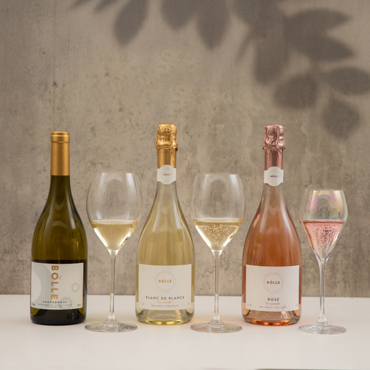 CASE OF THREE: BOLLE Alcohol-Free Rosé, Blanc De Blancs & Chardonnay